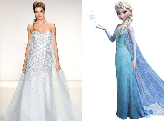 Disney S Frozen Wedding Gown Is Here E News